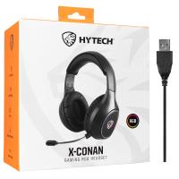 HYTECH HY-G5 X-CONAN Siyah RGB Işıklı PC-PS4-XBOX-Telefon Destekli Gaming Oyuncu Mikrofonlu Kulaklık